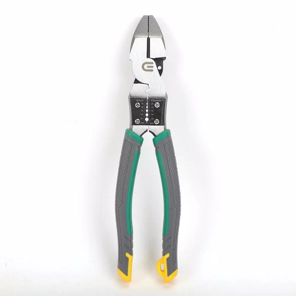 Commercial Electric 9 in. High-Leverage Multi-Purpose Linesman Pliers