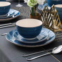 vancasso Bella 16-Piece Blue Porcelain Dinnerware Set, Service for 4 thumbnail 4