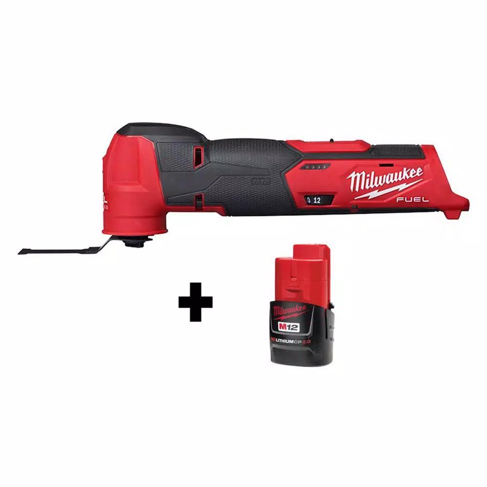 Milwaukee M12 FUEL 12V Cordless Oscillating Multi-Tool Kit with 2.0 Ah Battery