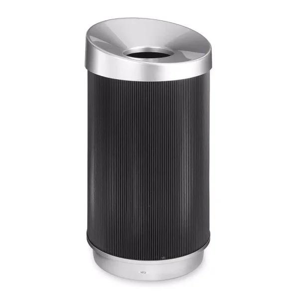 Safco At-Your-Disposal Vertex 38 Gal. Commercial Trash Can, Black