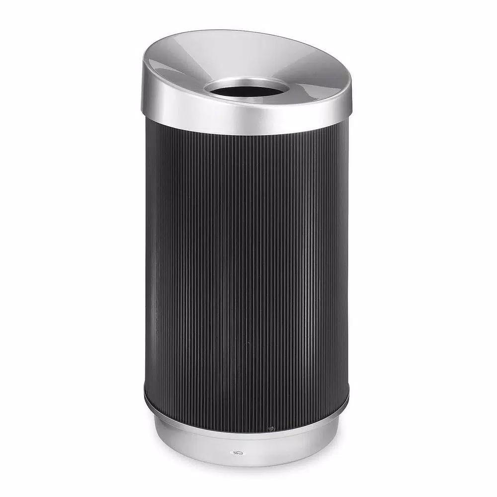 Safco At-Your-Disposal Vertex 38 Gal. Commercial Trash Can, Black