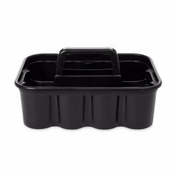 Rubbermaid Commercial Products Rubbermaid Deluxe Black Plastic Carry Caddy for Cleaning Supplies and Tools thumbnail 1