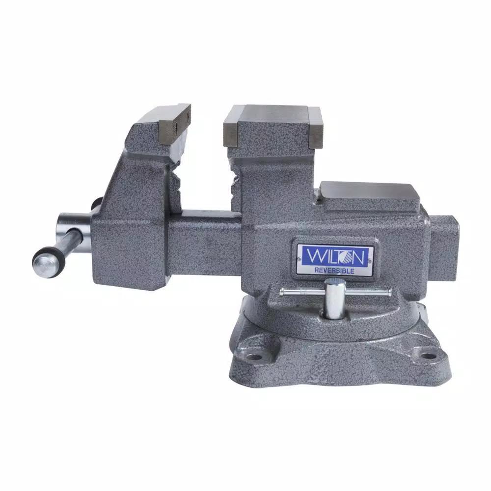 Wilton 4550R Reversible Bench Vise, 5.5 in. Jaw Width with 360° Swivel Base