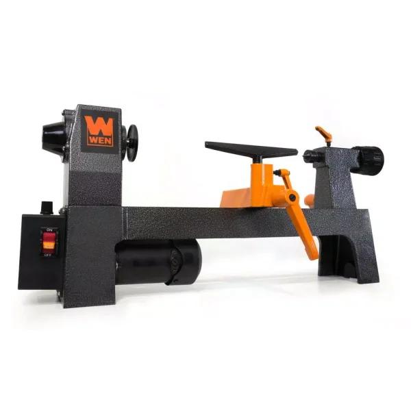 WEN 8 in. x 12 in. Variable Speed Mini Benchtop Wood Lathe, 3.2 Amp