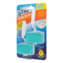 Ty-D-Bol 1 That Works Spring Clean Fragrance Toilet Bowl Cleaning Gel Rim Hangers, 6-Pack thumbnail 3