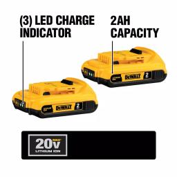 DEWALT 20V MAX ATOMIC Brushless 1/2 in. Compact Drill/Driver Kit with (2) 2.0Ah Batteries and Charger thumbnail 5