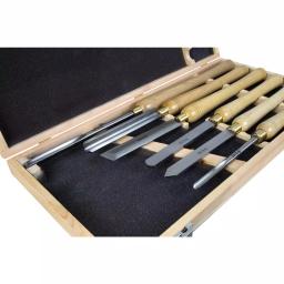 WEN 6-Piece Artisan Woodturning Chisel Set with HSS Blades and Ash Handles thumbnail 2