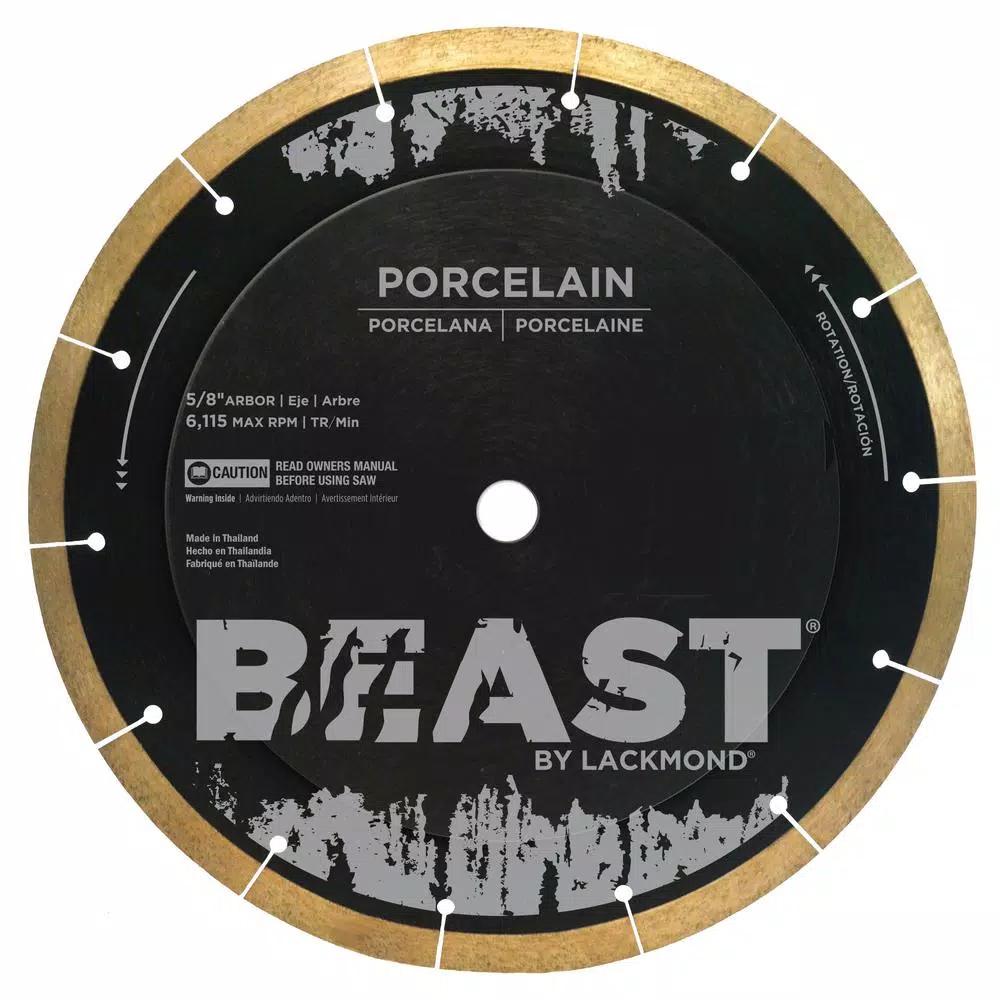 Beast The Beast 8 in. Reinforced Hub Hard Porcelain Wet Tile Saw Blade