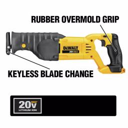 DEWALT 20V MAX XR Brushless 3-Speed Oscillating Multi-Tool & Reciprocating Saw Kit with 2.0Ah Battery thumbnail 12