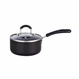 Cook N Home 8-Piece Aluminum Nonstick Cookware Set, Black thumbnail 5