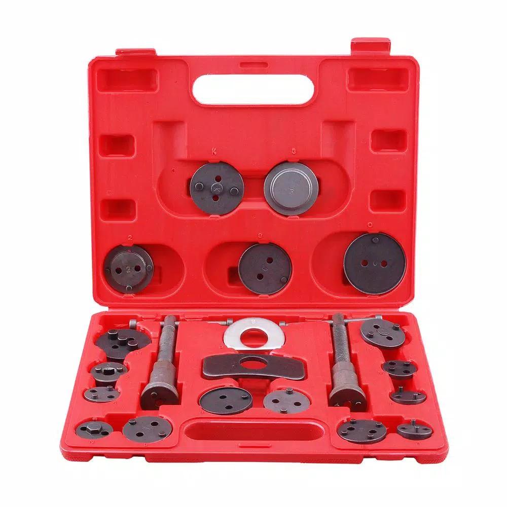 SPEEDWAY 21-Piece Universal Disc Brake Caliper Piston Wind Back Tool Kit with Carrying Case