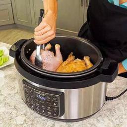 Boyel Living Geek Chef 8 Qt. Stainless Steel 12-in-1 Programmable Electric Pressure Cooker with Oval Non-Stick Pot thumbnail 8