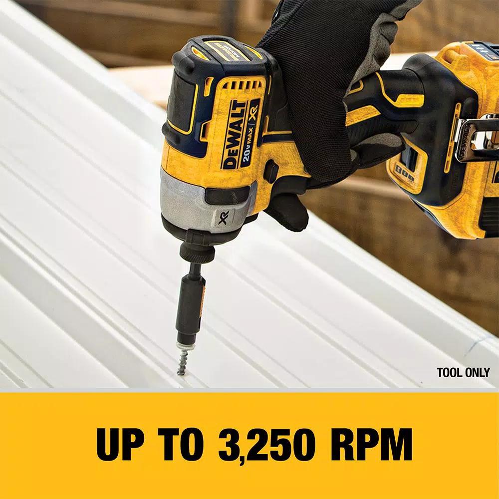 DEWALT 20V MAX XR Brushless 3-Speed 1/4 in. Impact Driver & ATOMIC Oscillating Tool Combo Kit