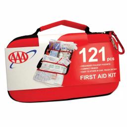 AAA 121-Piece Deluxe Road Trip First Aid Kit with Hard Shell Foam Case thumbnail 2