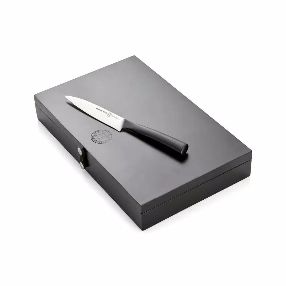 SCHMIDT BROS. Schmidt Brothers Carbon6 6-Piece Stainless Steel Steak Knife Set with Wood Gift Box