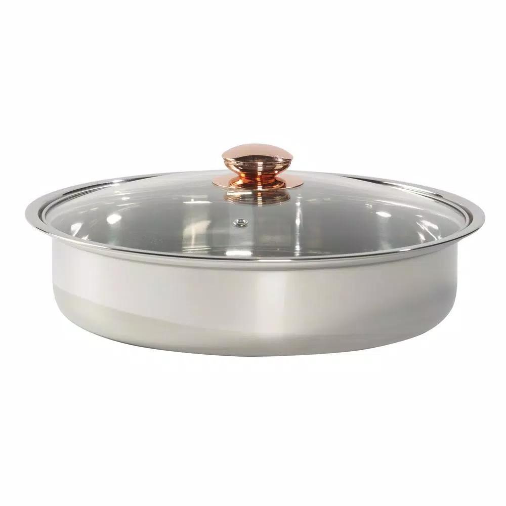 Unbranded Celebrations 4 Qt. Stainless Steel Round Chafing Dish, 8-Piece Set