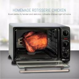 Maximatic 0.8 cu. ft. Black Toaster Oven Broiler with Rotisserie, 1500W thumbnail 6