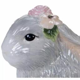 Certified International Sweet Bunny 10.5 in. Multicolored Earthenware 3-D Bunny Cookie Jar thumbnail 3
