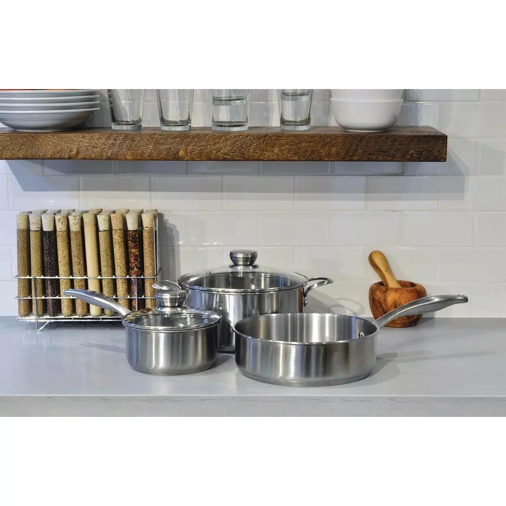 Frigidaire ReadyCook 5-Piece Stainless Steel Cookware Set