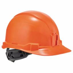 Ergodyne Skullerz 8970 Class E Orange Cap Style Hard Hat with Ratchet Suspension thumbnail 1
