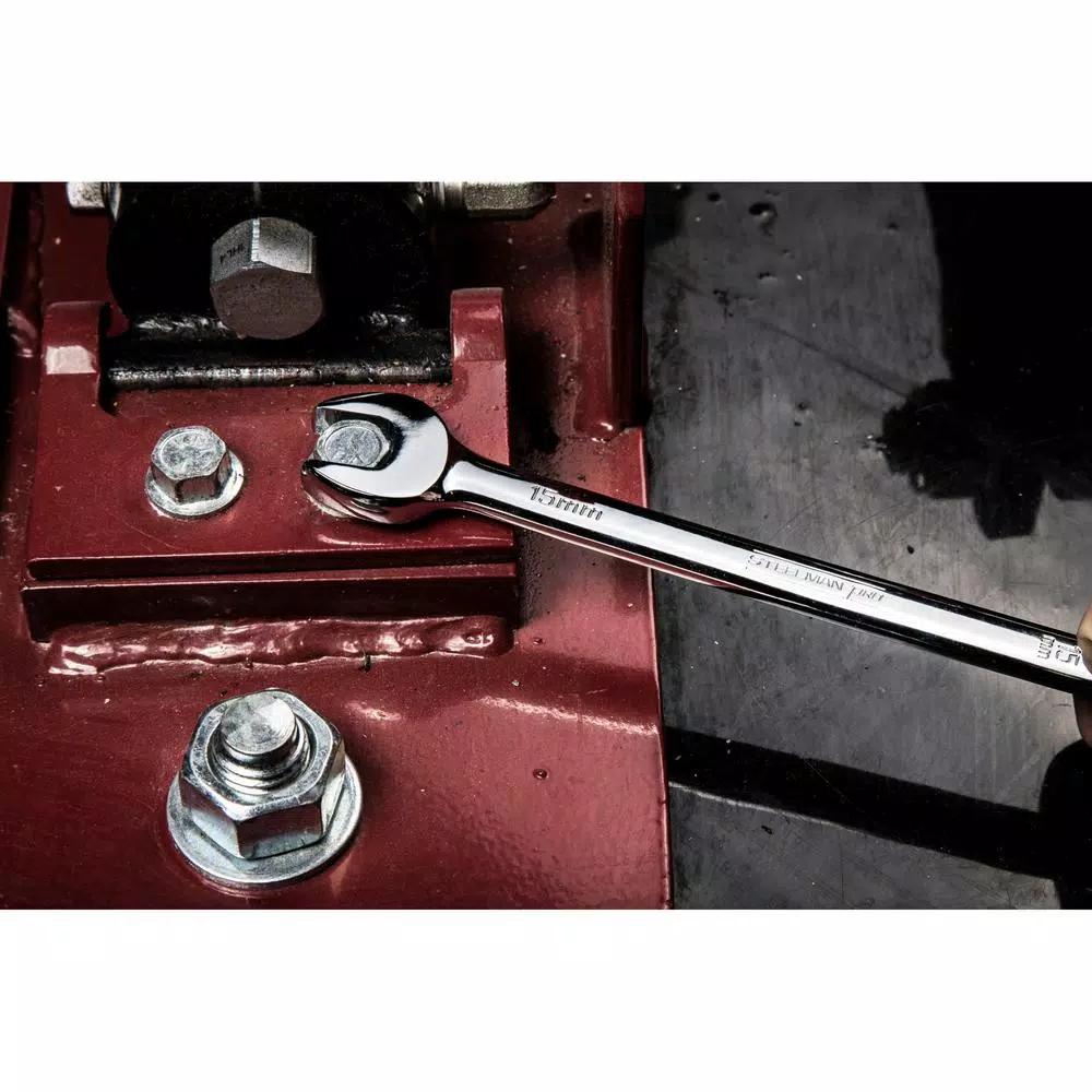 STEELMAN PRO 78533 15-Piece Metric 6-Point Combination Wrench Set