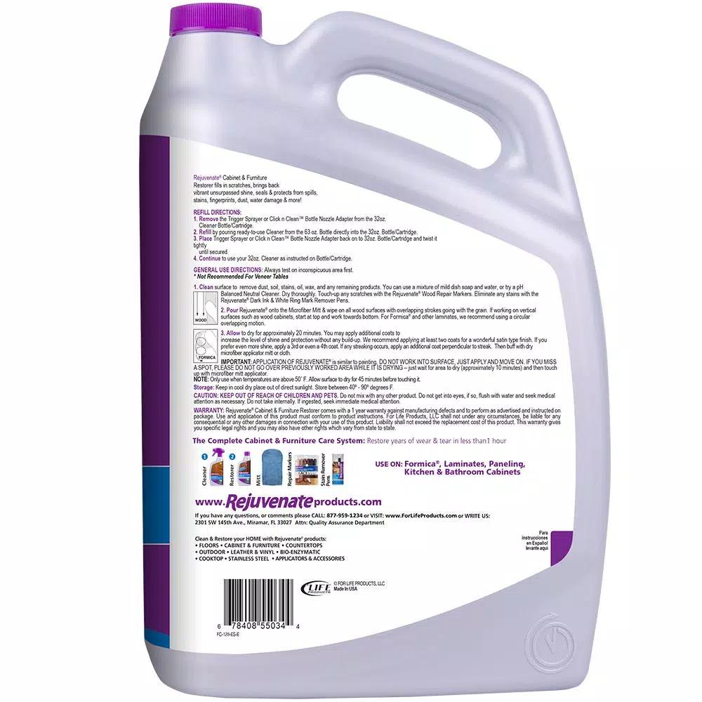 Rejuvenate 128 oz. Cabinet and Furniture Restorer and Protectant