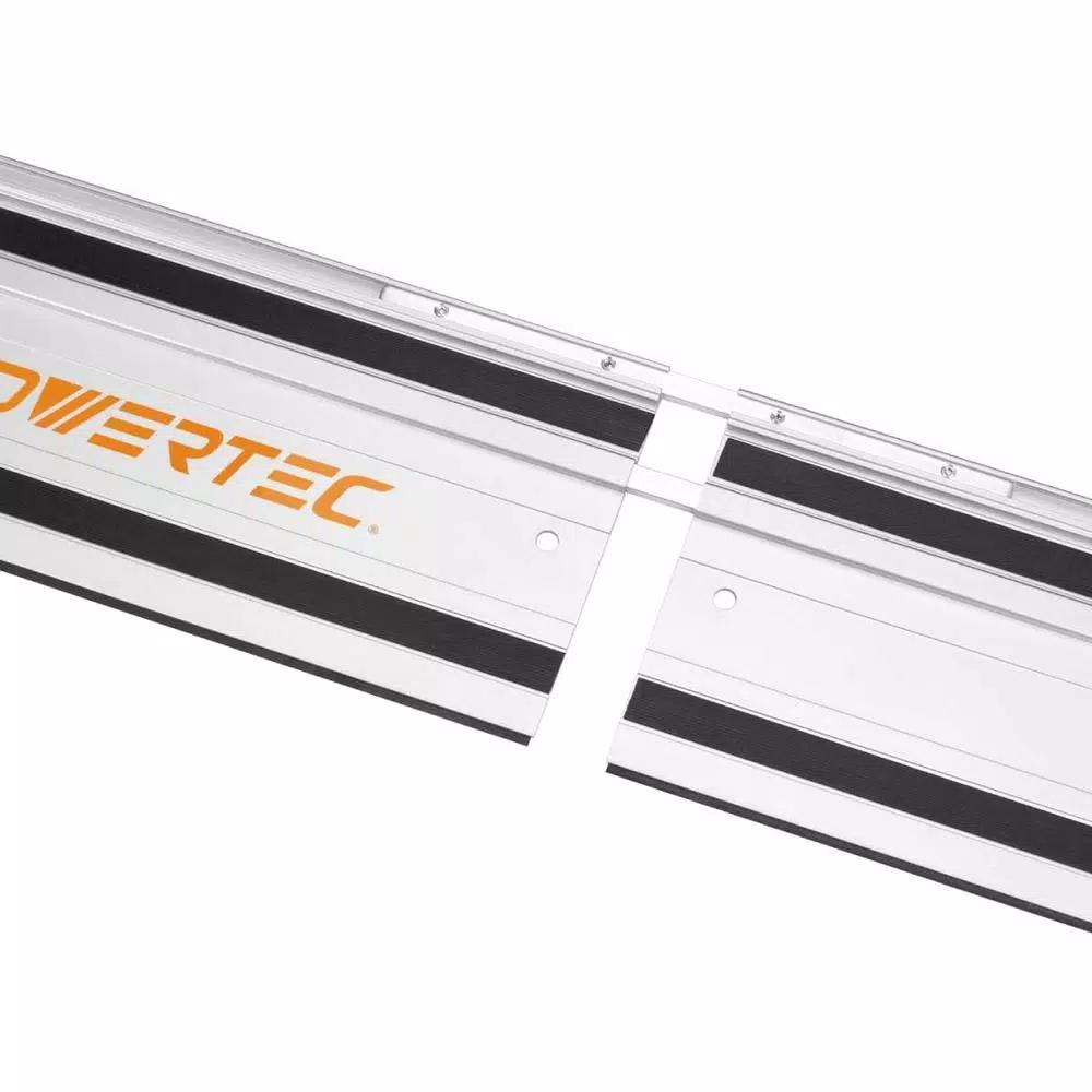 POWERTEC Premium Guide Rail Connector Set (2-Pack) - Universal Compatibility for Track Saws