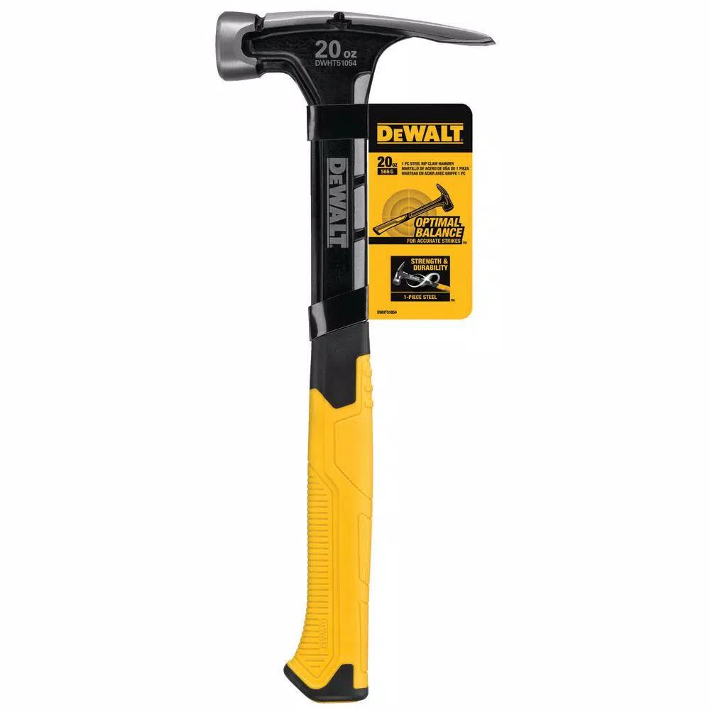 DEWALT 20 oz. Steel Rip Claw Hammer with Bonus 25 ft. Tape Measure