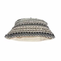 LR Resources Nia Black and Grey Striped Hypoallergenic Throw Pillow, 18 x 18 in. thumbnail 2