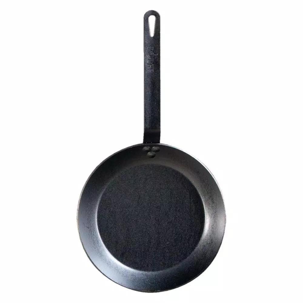 Lodge 10 in. Carbon Steel Skillet, Black Seasoned Heavy Duty Pan