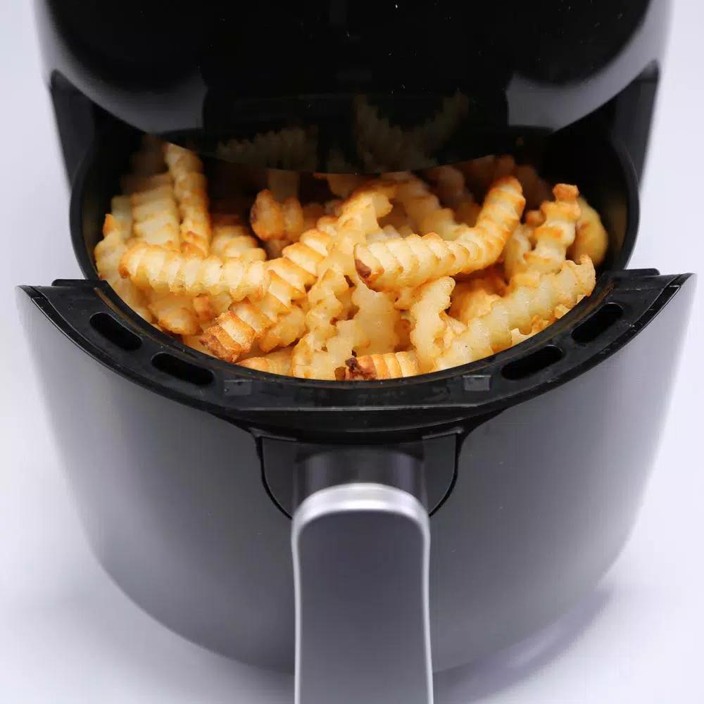 Continental 2.0L Air Fryer with 1500W Power, Cool Touch Housing and Non-Stick Basket, Black