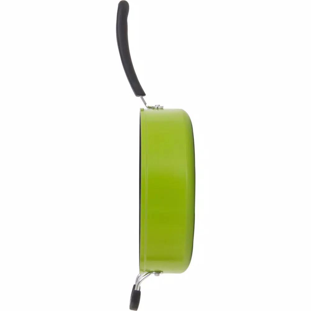 Hampton Bay Ozeri Green Earth 5.3 qt. Aluminum Ceramic Nonstick Sauce Pan with Glass Lid, Green