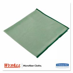 Wypall Microfiber Cleaning Cloths, Reusable & Absorbent, Green, 15.75 x 15.75 in, 24 Count thumbnail 2