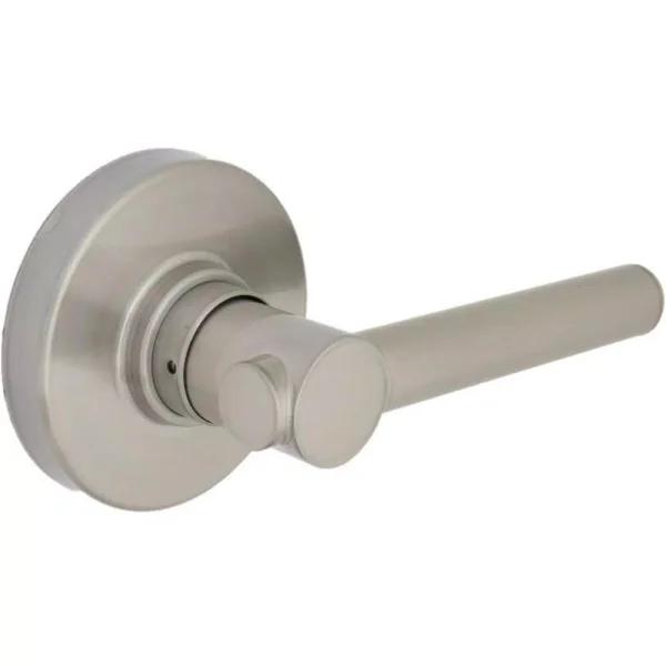 Defiant Highland Satin Nickel Passage Door Lever with Round Rose