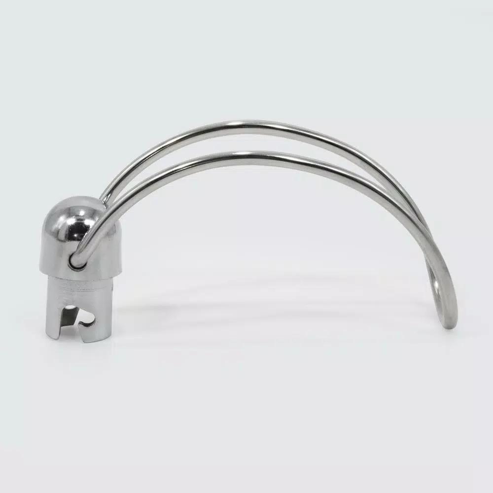 ExcelSteel Stainless Steel Paper Towel Holder with Durable Bamboo Base