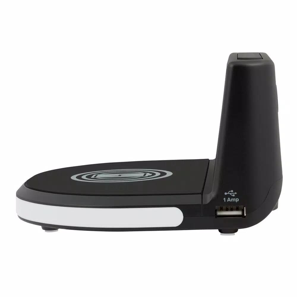 La Crosse Technology Wireless Charging Digital Alarm Clock with 7-Color Glowing Base
