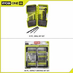 RYOBI 61-Piece Drill Bit and Impact Rated Driving Bit Set thumbnail 3
