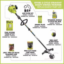 RYOBI 25 cc 2-Cycle Gas Straight Shaft String Trimmer with Ultimate Attachment Kit thumbnail 3
