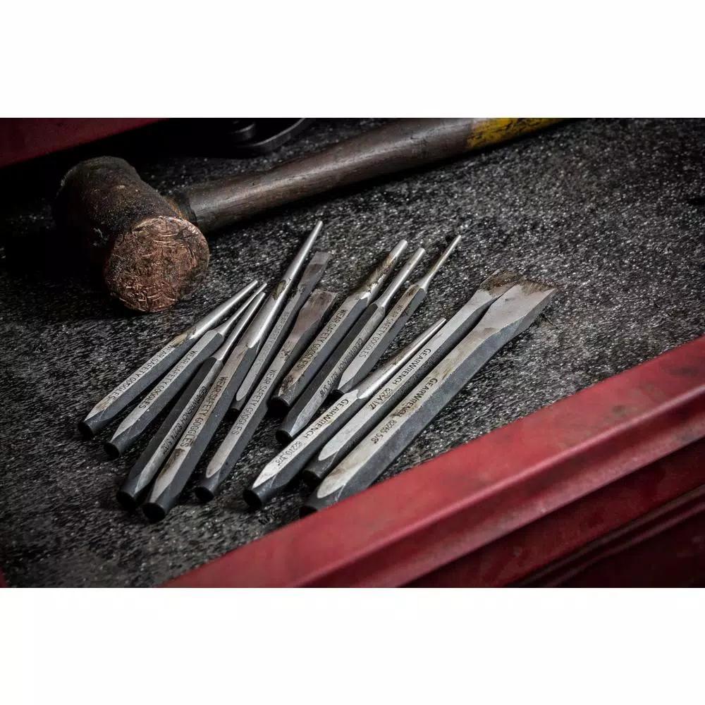 GearWrench 10-Piece Cold Chisel Set with Tool Roll