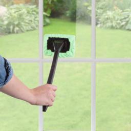 Stalwart Windshield Cleaner Tool with Pivoting Head and Microfiber Cloth thumbnail 5