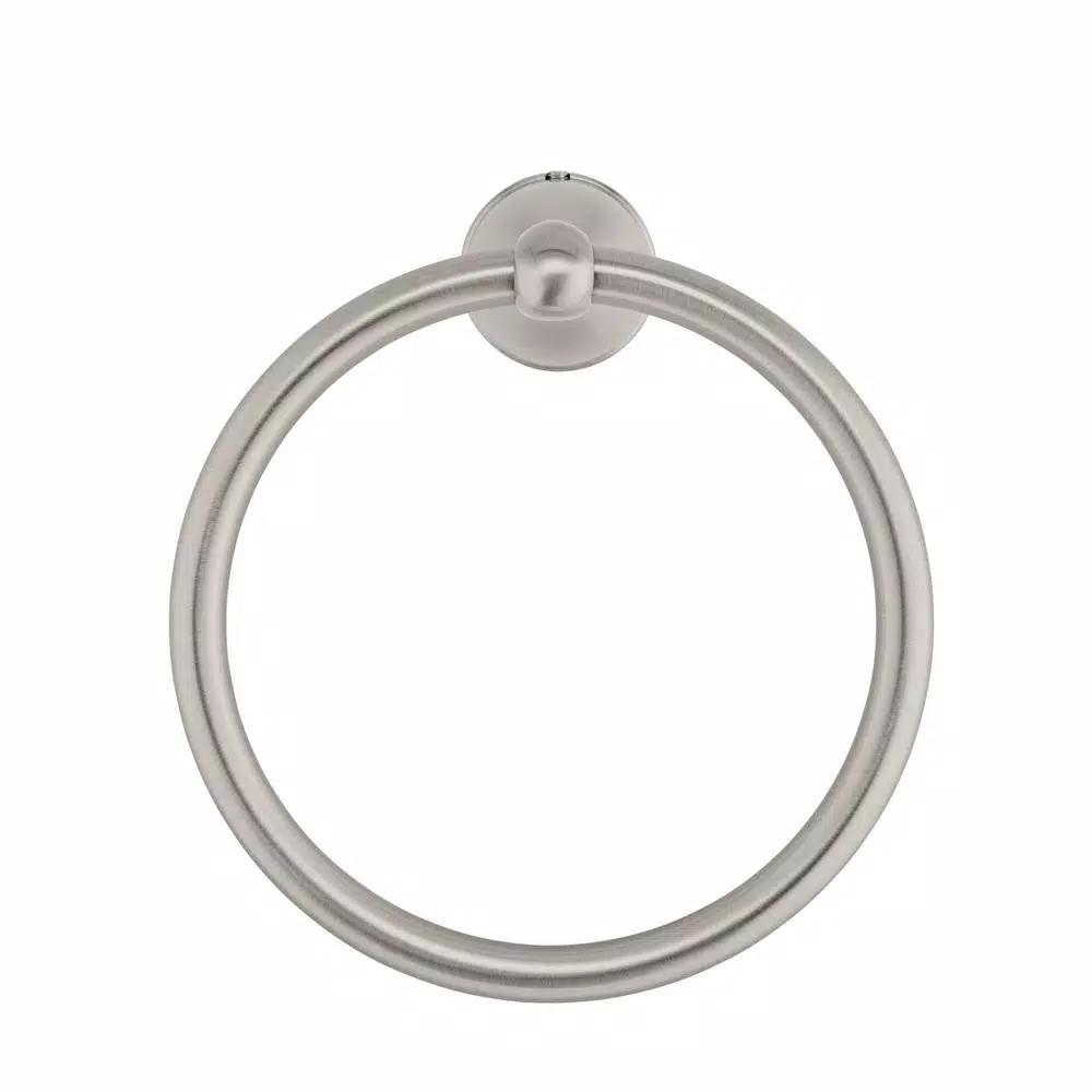Glacier Bay Builders Spot Free Towel Ring, Brushed Nickel