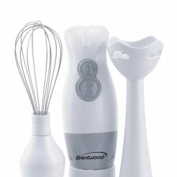 Brentwood Appliances 2-Speed White Handheld Immersion Mixer and Food Processor with Balloon Whisk thumbnail 7