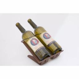 DI PRIMA USA Venetian Freestanding Tabletop Wine Rack - 2 Bottle Capacity, Steel thumbnail 2