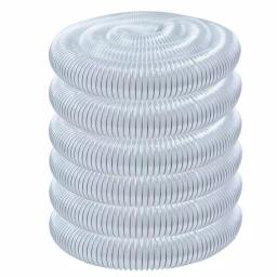 POWERTEC 3 in. x 50 ft. Clear PVC Heavy-Duty Flexible Dust Collection Hose thumbnail 1