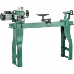 Grizzly Industrial 16 in. x 46 in. Wood Lathe with 2 HP Motor and Digital DRO Spindle Tachometer thumbnail 1