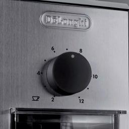 DeLonghi De'Longhi Stainless Steel Conical Burr Coffee Grinder with 3 Grind Settings thumbnail 3