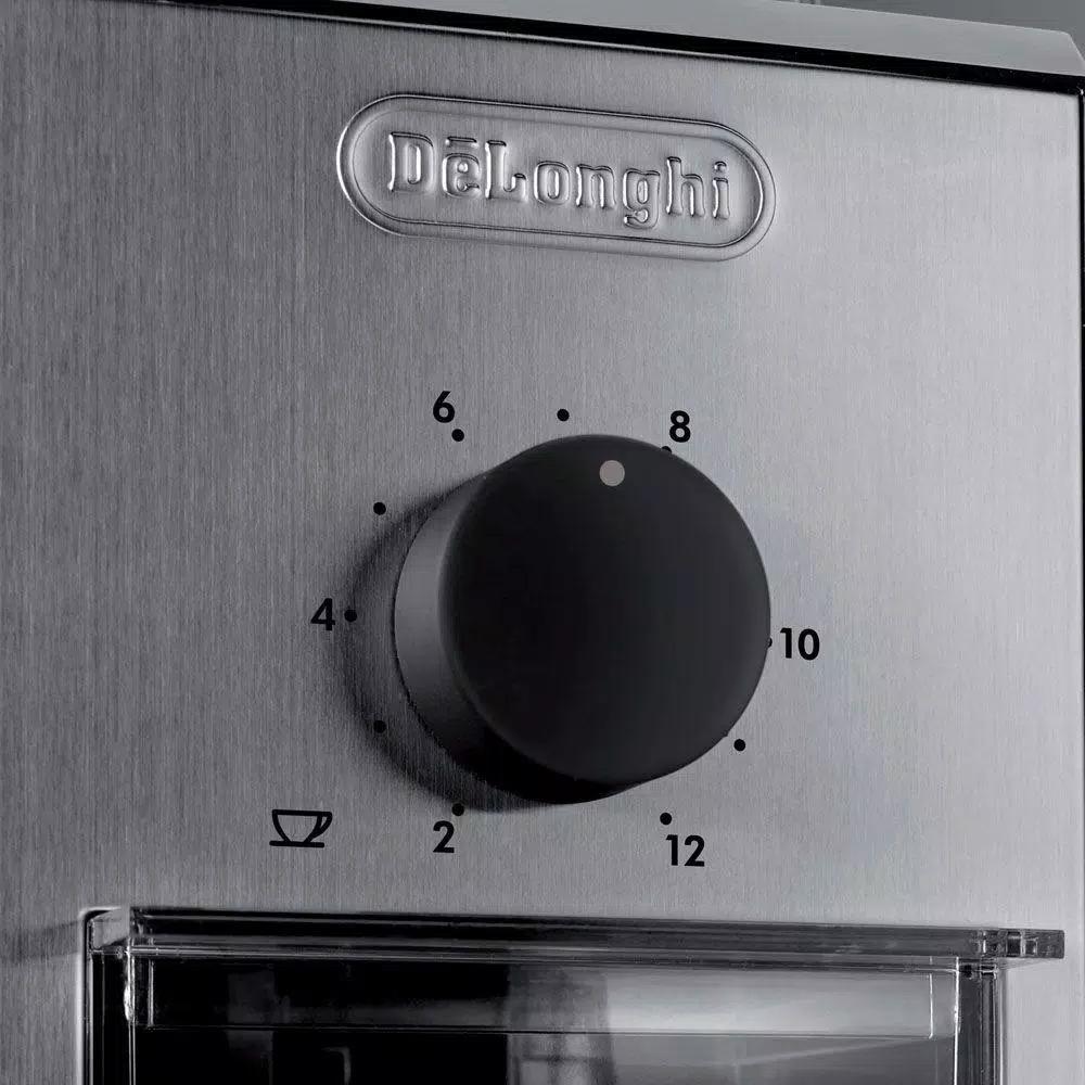 DeLonghi De'Longhi Stainless Steel Conical Burr Coffee Grinder with 3 Grind Settings