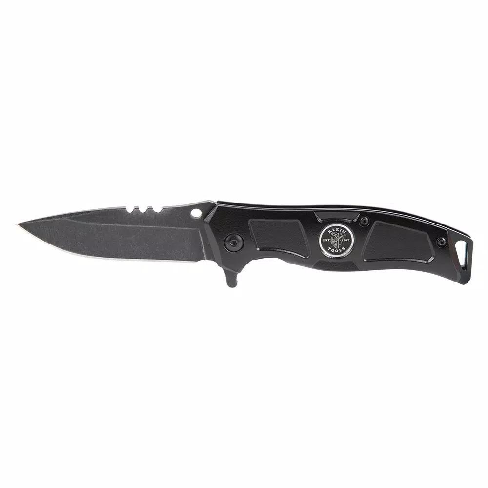 Klein Tools Electrician's Pocket Knife with Stainless Steel Drop Point Blade