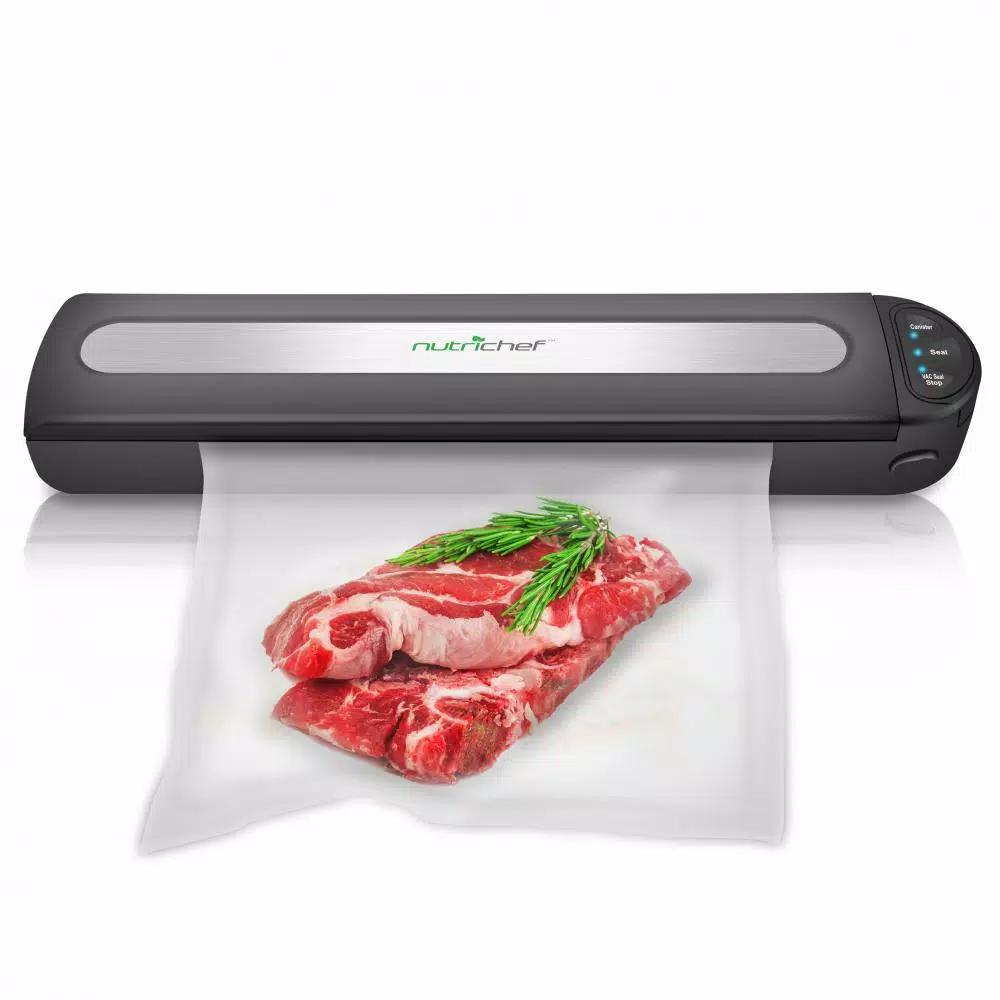 NutriChef Compact Electric Vacuum Sealer with Reusable Food Bags