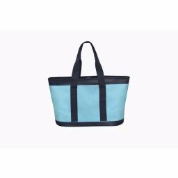 Camp-Zero Premium Carry-All Tote Bag - Waterproof Soft-Side Cooler, Blue and Gray thumbnail 2